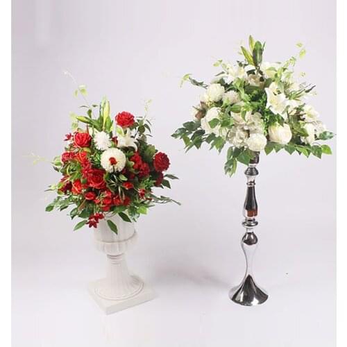 40cm silk peonies rose hydrangea artificial flower ball arrangement decor for wedding backdrop table T Station flower bouquet