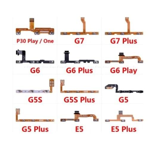 50pcs Power ON OFF Volume Switch Button Side Key Flex For Motorola Moto G4 Play G5 G5S Plus E3 E4 Plus C Z X Play Style G6 P30