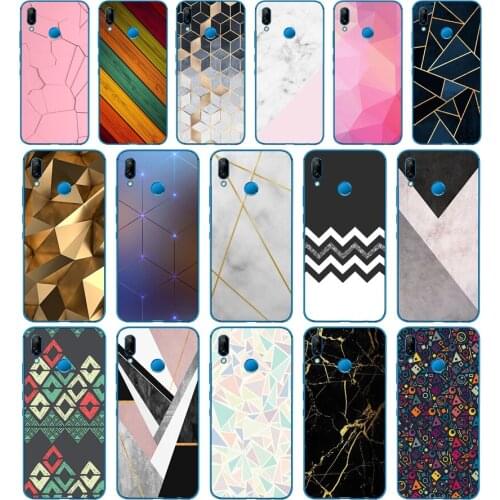 145DD Marble Line Luxury Soft Silicone Cover for Huawei P9 P10 P20 P30 Lite mate 10 20 PRO lite p smart 2019 case