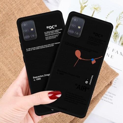 Hot Off Sports brand Black Soft Phone Case For Samsung M21 M31S M41 M51 M10 M20 M30S M40 A7 A8 A9 2018 A12 A80 A90 A81 A91