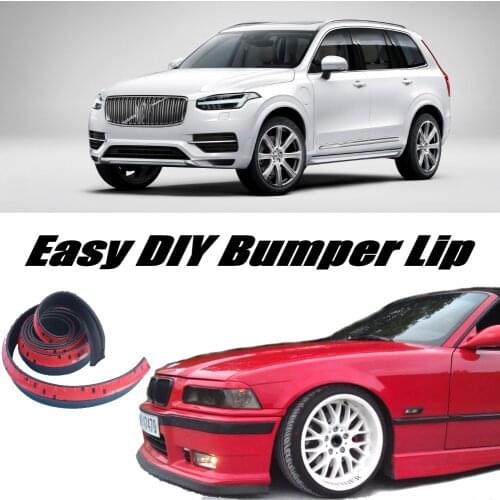 Bumper Lip Deflector Lips For Volvo XC Classic XC90 MK2 2014 2015 Front Spoiler Skirt For Car Tuning / Body Kit / Strip