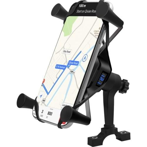 MTB Bicycle Bike Phone Holder Handlebar Clip Cycling Bracket Wireless Charging for Motorcycle Equipment Accessories