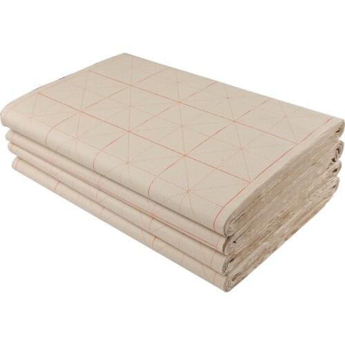 Chinese Calligraphy Xuan Paper with Grids 90sheets Beginner Student Calligraphy Paper Bamboo Pulp Papel Arroz Rijstpapier