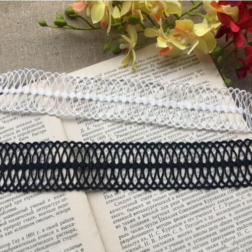 3 Yards Embroidered Pretty Lace Fabric DIY Skirt Costumes Garment Accessories Lace Trims Sewing Craft 4cm