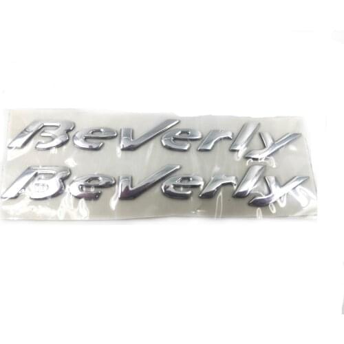 Motorcycle Raise 3D Emblem Italian Badge Black Sticker Decal FOR PIAGGIO Beverly 500 Stickers MOTO SCOOTER