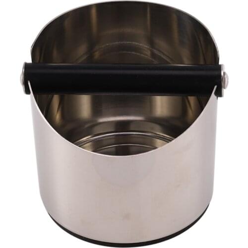 Stainless Coffee Tamper Knock Box Deep Bent Design Coffee Slag Isn'T Splash Manual Coffee Grinder Coffee Accessories