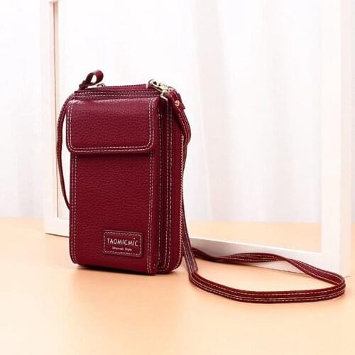 2020 New Fashion Mini Women Shoulder Bags Pu Leather Phone Crossbody Bag Brand Designer Women Wallet Clutch Female Messenger Bag