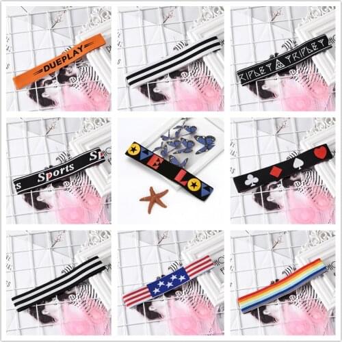 2021 New Sports Yoga Headband Elastic Hair Bands For Men Women Girl Hair Accessories Turban Hairband Scrunchy Headdress Headwear