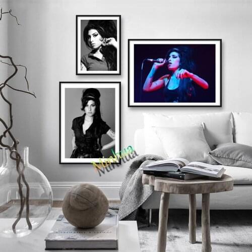 Amy Winehouse Poster Music Singer Star Pop Art Painting HD Canvas Prints Wall Pictures For Living Room Decor Gift