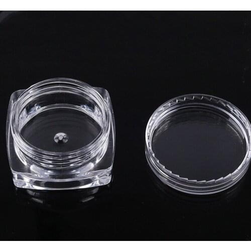 Nail Glitter powder Bottle Small Jar Rhinestone Nail Glitter Empty Jars Bottle Make UP Cream Powder Round Container