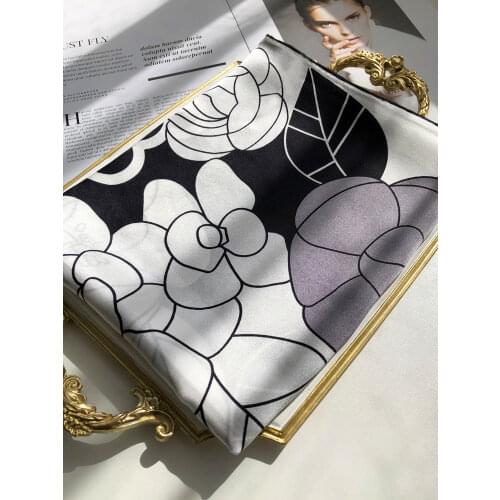 Pure *Mulberry Scarf Wrap Shawls 110*110 Silk Square Scarf large Hand Rolled Silk Scarf Foulard En Soie 110cm scarfs