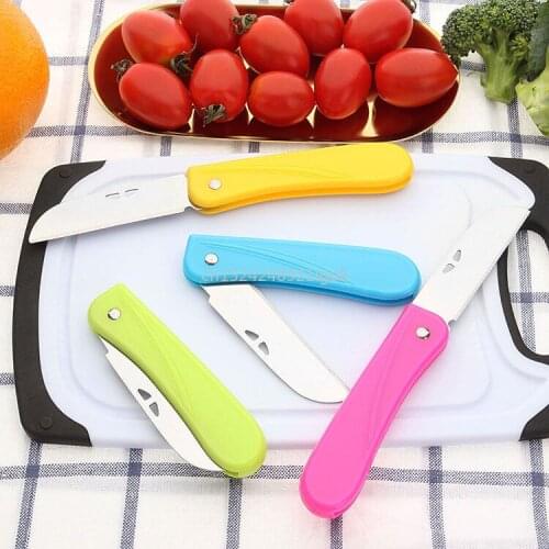 Folding Stainless Steel Fruit Knife Household Dormitory Paring Knife To Carry Sharp Fruit Knife Kitchen Supplies