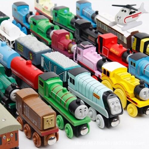 Compatible with Brio Brand Tracks Railway Locomotives Toys for Child New Emily Wood Train Magnetic Wooden Trains Model Car Toy