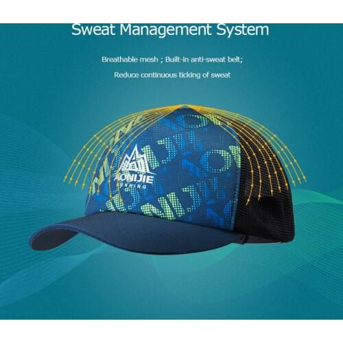 AONIJIE E4106 Men Women Sports Adjustable Sun Visor Baseball Cap Trucker Hat Mesh Back For Running Hiking Marathon Trail