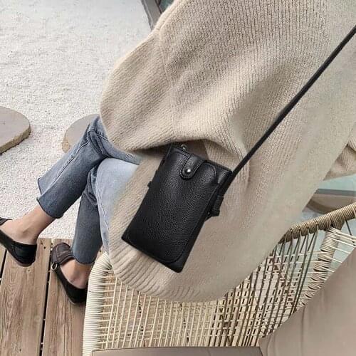 Bag 2021 New Fashion Fashion Bag Women Summer Cross-body Bag Joker Mini One-shoulder Genuine Leather Bag Mobile Bag