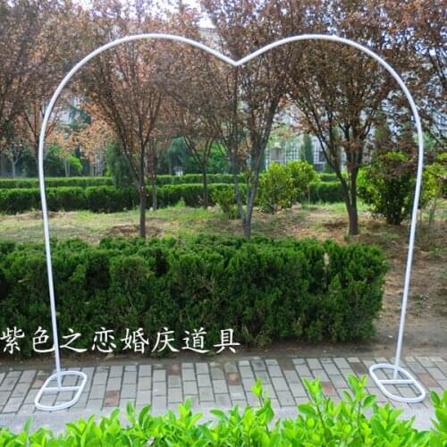 Wedding props, accessories, iron art arch, single tube, heart-shaped balloon arch, ceremonial arch.011