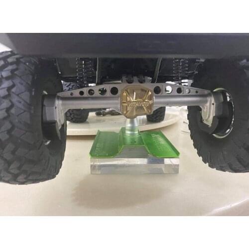 VITAVON CNC Alu 7075 Rear axle housing for Axial SCX10 III Silver+brass cover
