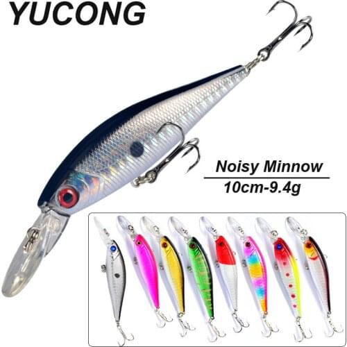 YUCONG 5/8Pcs Minnow Fishing Lures 10cm-9.4g Sinking Fish Wobblers Crankbaits Artificial Hard Lures Jerk Swimbait Carp Bass Bait