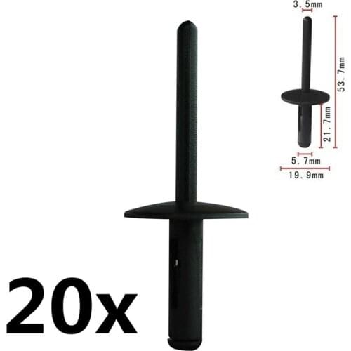 20PCS OEM For BMW X3 E83 X5 E53 POP RIVETS FRONT WING WHEEL ARCH SILL SKIRT TRIM Accessories