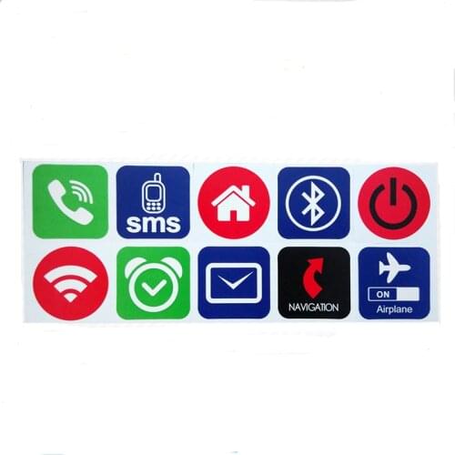 10pcs NFC Smart Tags Stickers NDEF 13.56mhz RFID Ntag203(ntag213) Label Card for ALL NFC android Phone