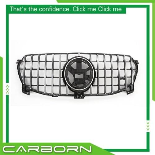 For-Mercedes for-Benz GLE-class W167 Sport 2020 2021 with Emblem GT Style ABS Plastic Front Bumper Racing Grille