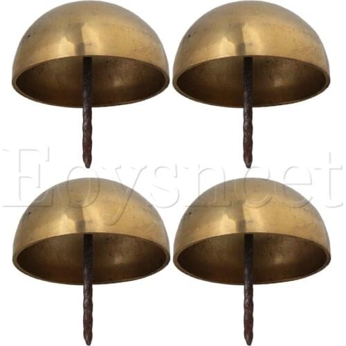 4x Brass Upholstery Decorative Nails for Furniture 1.97"x2.12"