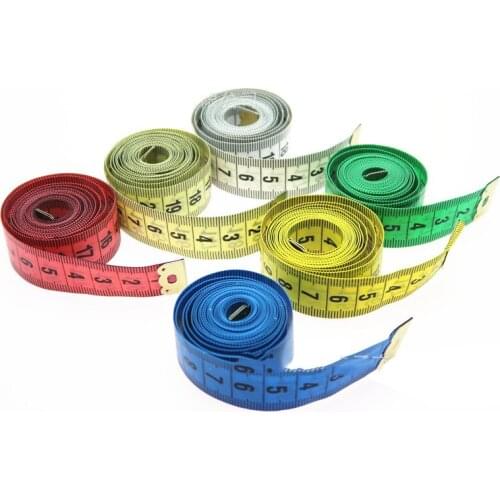5PCS 150CM Body Tape Measure Measuring Ruler Sewing Tailor Accessories Tape Measure Soft Flat Measuring Tool
