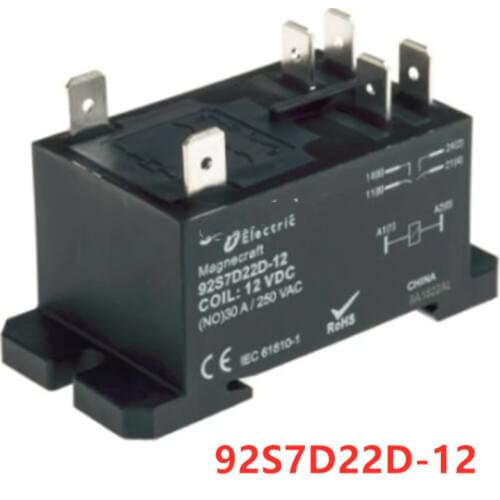 5pcs Intermediate relay 12V DC coil voltage 92S7D22D-12