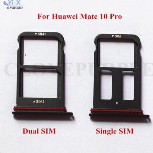 1PCS SIM Card Tray Slot Holder Adapter For Huawei Mate 10 Pro SIM Holder Slot Tray Container Parts