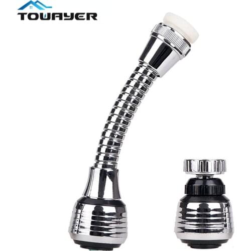 360 Degree Kitchen Faucet Aerator Swivel Adjustable Dual Mode Sprayer Filter Diffuser Water Saving Nozzle Faucet Connector