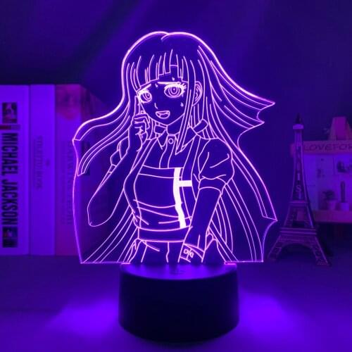 Anime Manga Danganronpa Mikan Led Lamp for Child Bedroom Decor Night Light Birthday Gift Room Desk Anime 3d Light Danganronpa