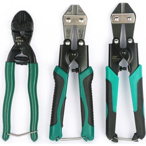 Bolt cutters, wire cutters, small steel gun, mini chick-nosed pliers, wire cutters, mini bolt cutters, wire pliers