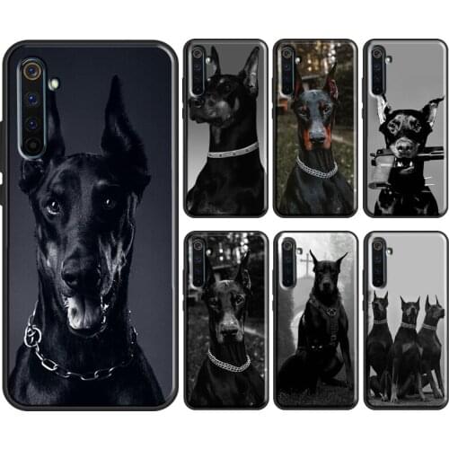 Animal Doberman Pinscher Dog For OnePlus 9 Pro 8 7T 8T Nord Case For OPPO Realme 8 Pro X2 6 7 Pro GT Neo C3 C21 Cover