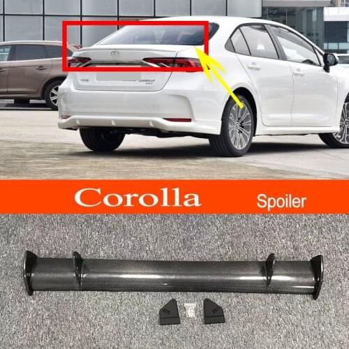 Corolla 2019-2022 Real Carbon Fiber GT-style Car-styling Sporty Rear Trunk Wing Spoiler for Toyota Corolla 2019-2022 Sedan