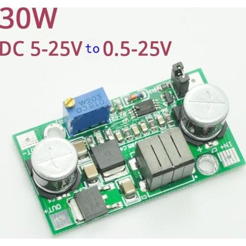 DC-DC automatic step-up and step-down power supply module, adjustable power supply voltage regulator module 30W