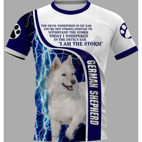 PLstar Cosmos German Shepherd 3D Printed t-shirt Harajuku Streetwear T shirts Funny Animal Men For Women Short Sleeve