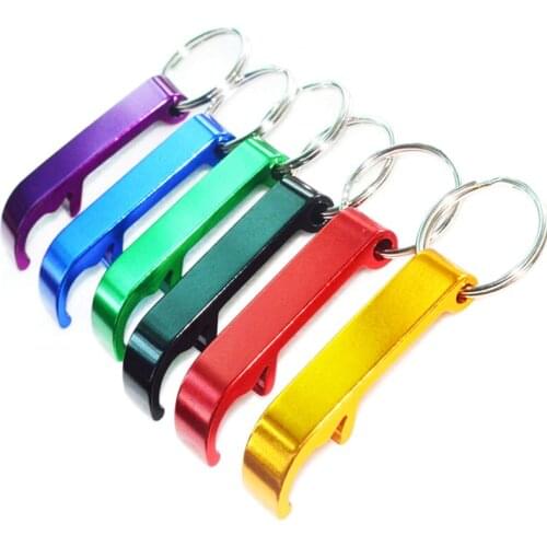 Mental home and bar tool for bottle/opener key rings/aluminum alloy bottle opener key chains/mix colors/300pcs/lot can put logo