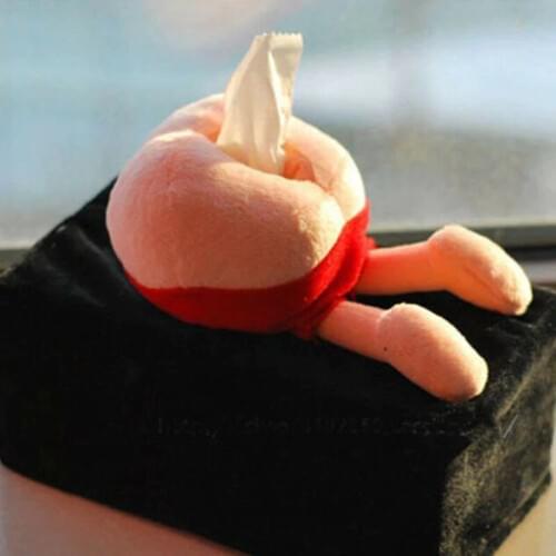 Creative Funny Ass Styling Tissue Box Home Bathroom Toilet Paper Napkin Holder Case Car Storage Boxes Creative Tissue Paper Gift