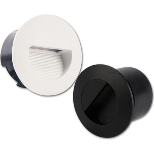 3W 5W Round Led Stair Step Lamp Footstep Outdoor Recessed Into Garden Ground Wall Light Indoor Home Staircase Underground Lamp