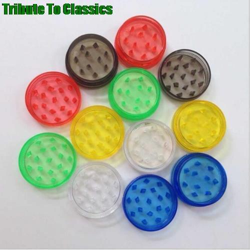 Round Shape Hard Plastic Herbal Herb Cigar Tobacco Grinder 3 Layer Smoke Spice Crusher Hand Muller 2.5*1.5cm
