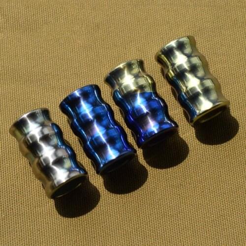 Mack Walker 2 pieces Mini Titanium alloy Knife Pendant DIY EDC Knife Beads