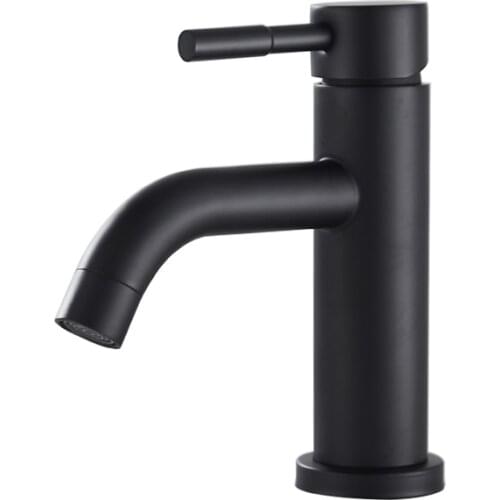 Matte Black High Quality Faucet Bathroom Basin Faucet Tall and Short Two Type Cold and Hot Mixer
