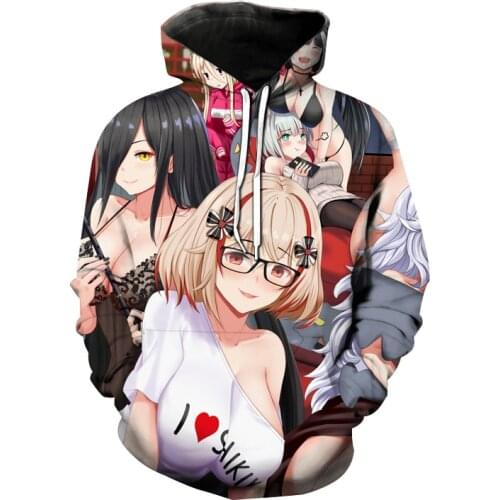 Azur Lane 3D Print Hoodies Anime Game Men Women Fashion Sweatshirt Hoodie Cute Sexy Girls Harajuku Hip Hop Pullover Unisex Hoody