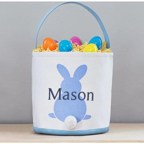 Wholesale 30pcs/lot Easter Basket Easter Bunny Tote Bag Kids Gift Easter Bucket