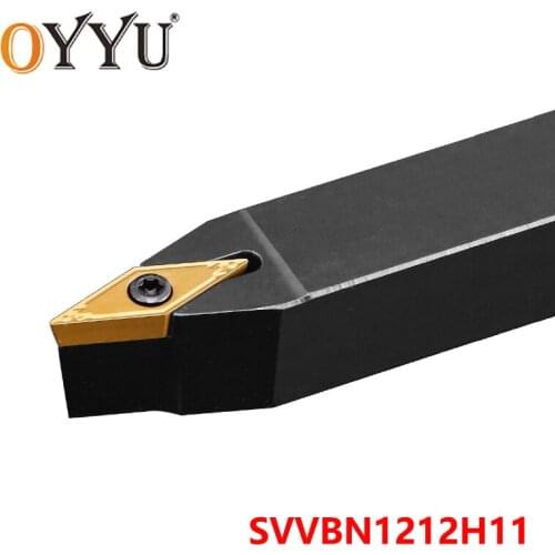 OYYU SVVBN1212H11 SVVBN1212 Lathe Cutter Arbor Turning Toolholder CNC Cutting Shank use VBMT11 Carbide Inserts Tools SVVBN