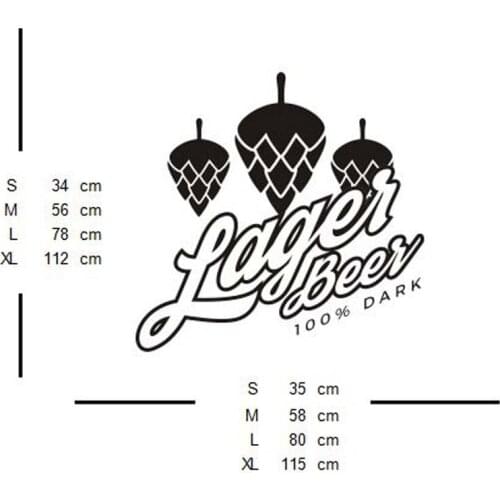 Beer Bar Sticker Lager Beer 100% Dark Smooth Vintage Funny Shop Decor Sign Retro Bar Pub Poster Decal Vivyl