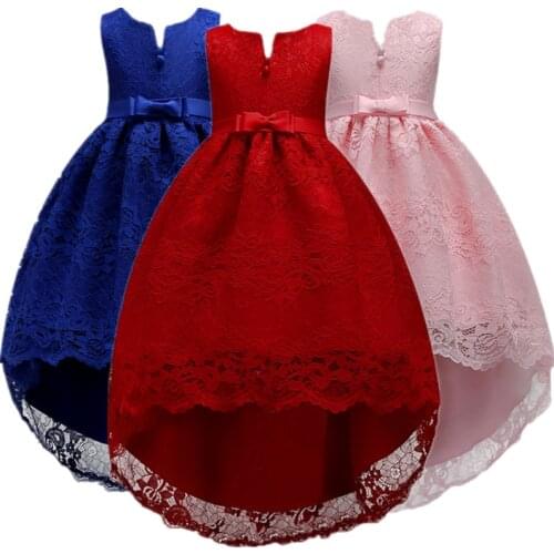 Girls Dress Bridesmaid Dresses for Kids Wedding Party Gown Kids Flower Girl Dress Elegant Princess Party Trailing Pageant Formal