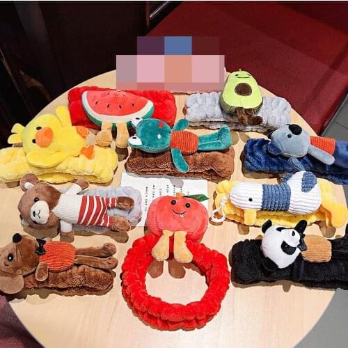 New Cute Cartoon Coral Velvet Soft Headband For Women Girls Hair Holder Hairbands Sweet Hair Ornament Fashion Hair Accessories