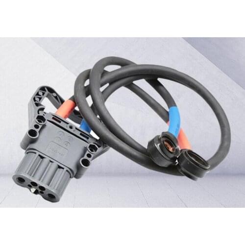 80A Or 160A Or 320A 150V Male Or Female Power Connector Plug With 100cm Wire Harness For REMA DIN Type Use In ELECTRIC FORKLIFT