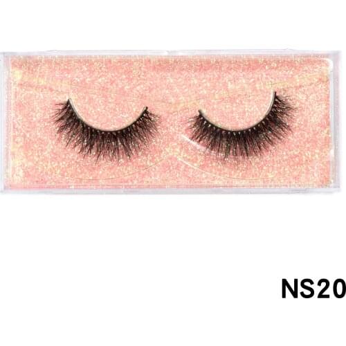 HEYME Eyelashes 100 Pairs/Lot 3D Mink Lashes Dramatic Soft Wispy Volume Handmade False Eyelash Reusable Cross Eyelash Wholesale